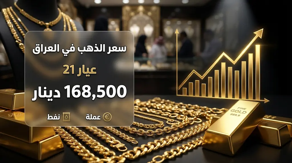 سعر الذهب في العراق اليوم الثلاثاء 26-5-2026 في محلات الصاغة
