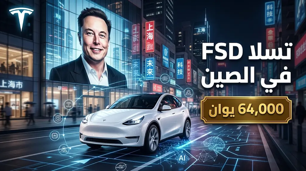 سعر خدمة القيادة الذاتية الكاملة FSD من تسلا في الصين وتفاصيل التفعيل لموديلات 3 وY