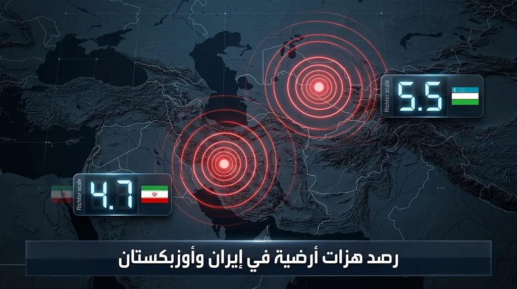 سلسلة هزات أرضية تضرب جنوب إيران وغرب أوزبكستان فجر وصباح اليوم الأربعاء دون وقوع خسائر بشرية