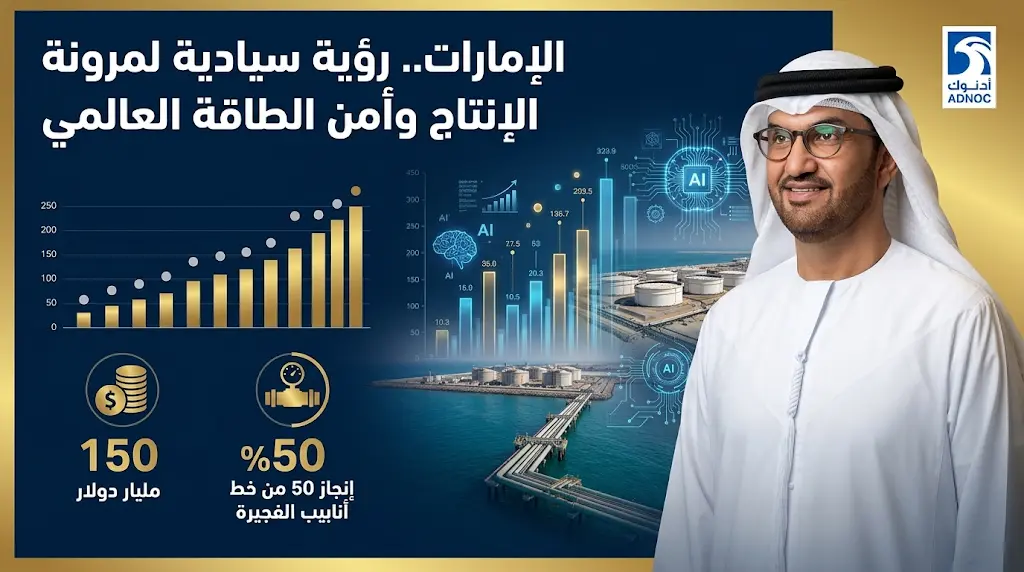 سلطان الجابر يؤكد منح الإمارات مرونة كاملة لزيادة إنتاج النفط بعد قرار الانسحاب من منظمة أوبك