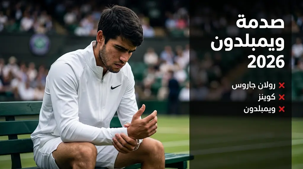 صدمة قوية لعشاق الكرة الصفراء.. انسحاب كارلوس ألكاراز رسمياً من بطولة ويمبلدون 2026