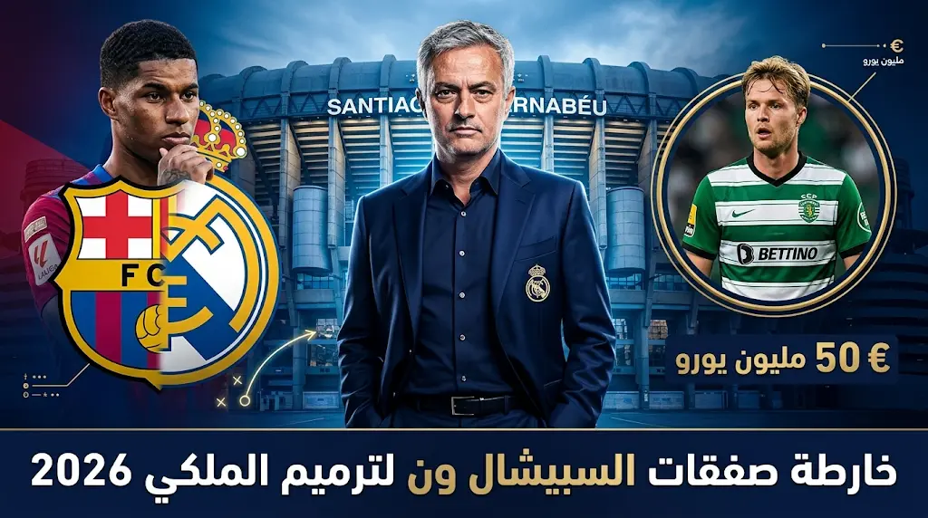 صفقات مورينيو لترميم ريال مدريد 2026 وموقف ماركوس راشفورد من "خيانة" برشلونة