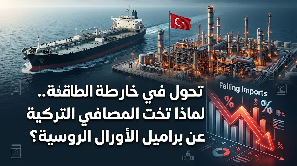 ضغوط الأسعار والمنافسة الهندية تدفع واردات تركيا من خام الأورال الروسي للتراجع الحاد في مايو 2026