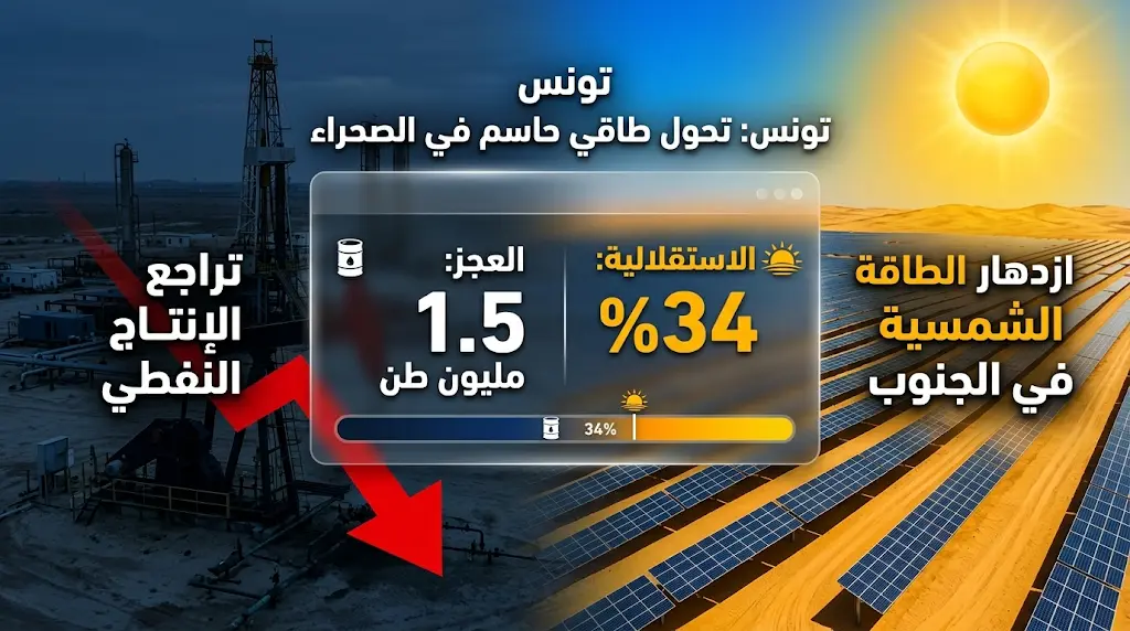 عجز الطاقة في تونس يتجاوز مليار دولار في 3 أشهر والوزارة تسرع خطة السيادة الطاقية 2035