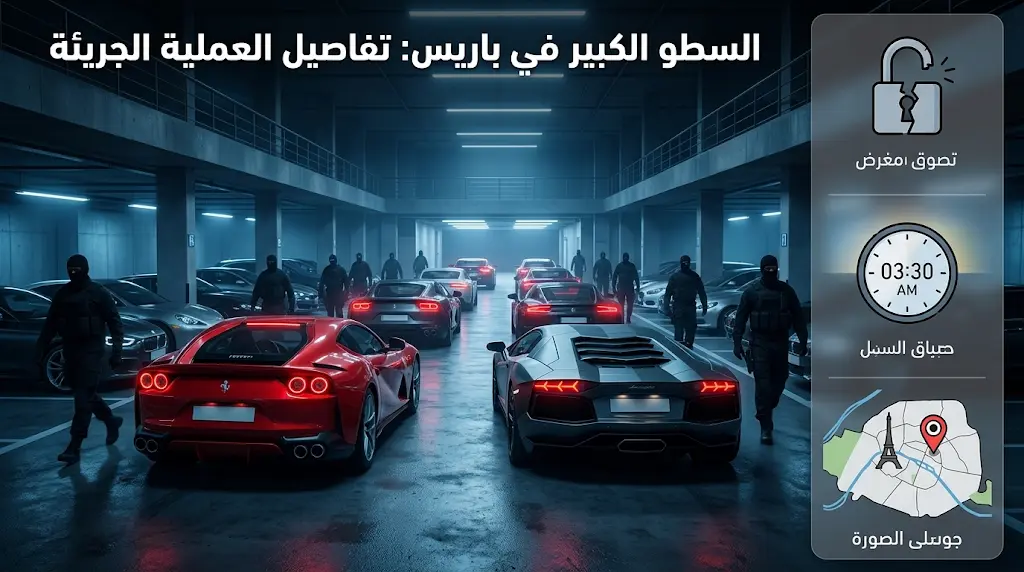 عصابة منظمة تخدع المارة وتستولي على سيارات فيراري ولامبورغيني من منشأة سرية بباريس