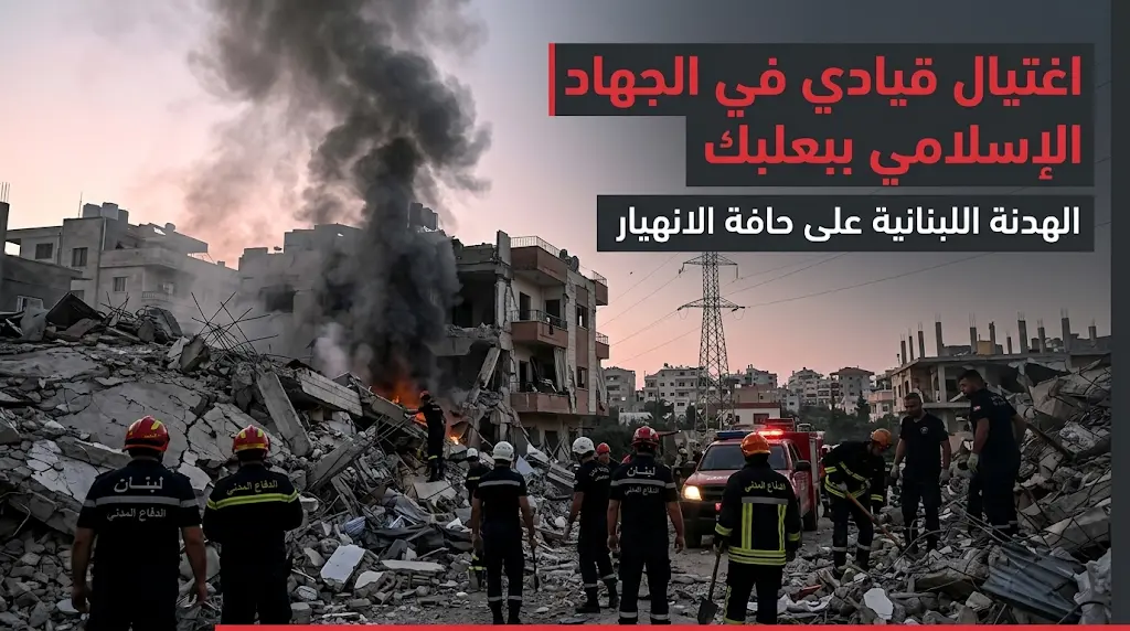غارة إسرائيلية على مدينة بعلبك تودي بحياة قيادي في الجهاد الإسلامي وتضع الهدنة الهشة في لبنان على حافة الانهيار الشامل