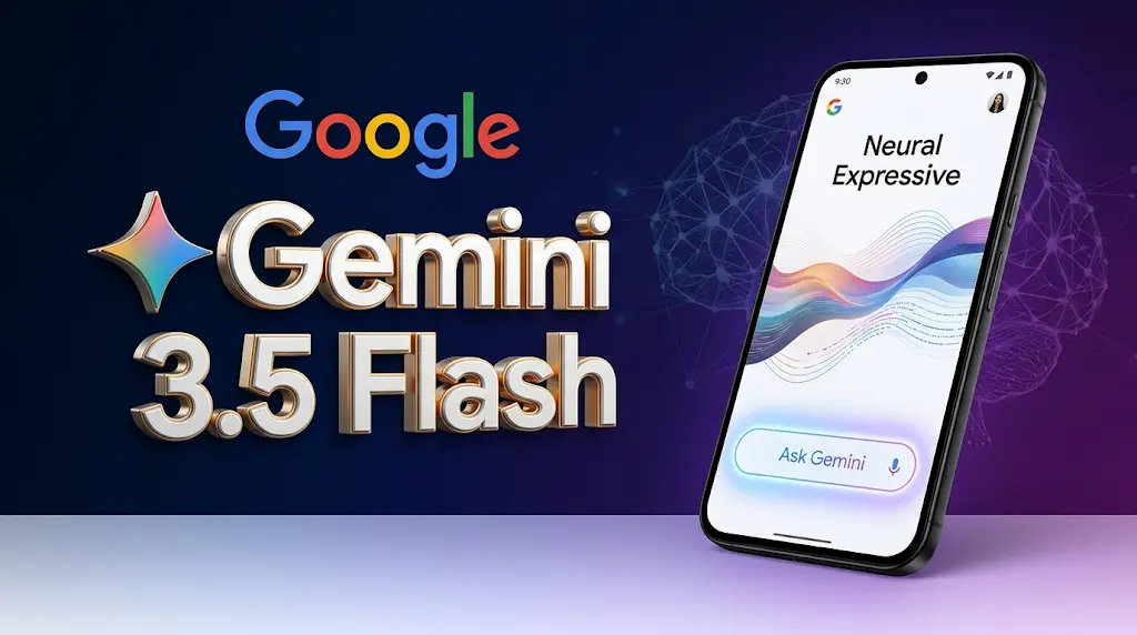 غوغل تطلق نموذج Gemini 3.5 Flash الجديد بواجهة Neural Expressive وميزة Gemini Live للمحادثات الصوتية