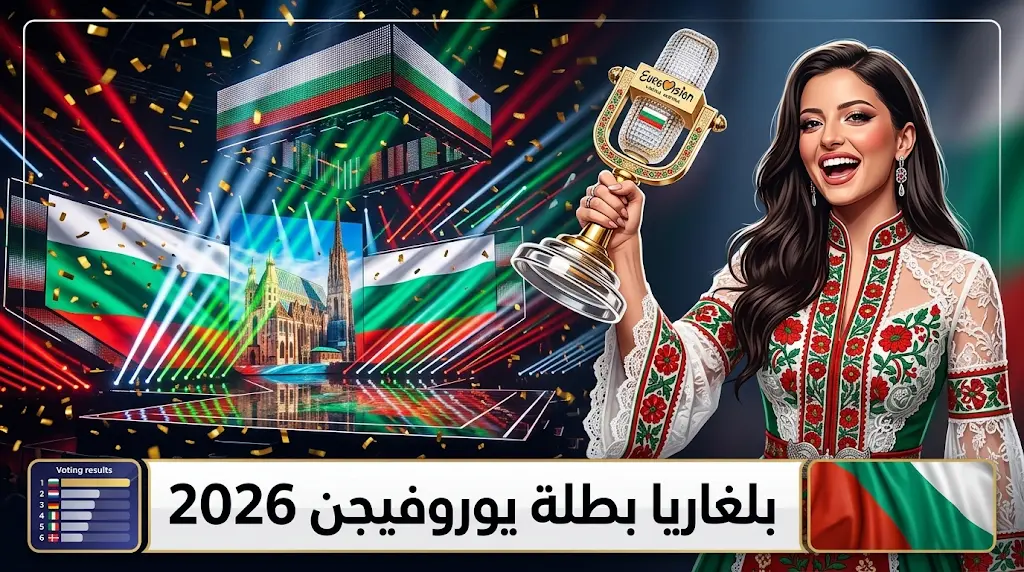 فوز تاريخي لبلغاريا بلقب يوروفيجن 2026 في نسخة فيينا وسط انسحابات واسعة وتراجع نسب المشاهدة