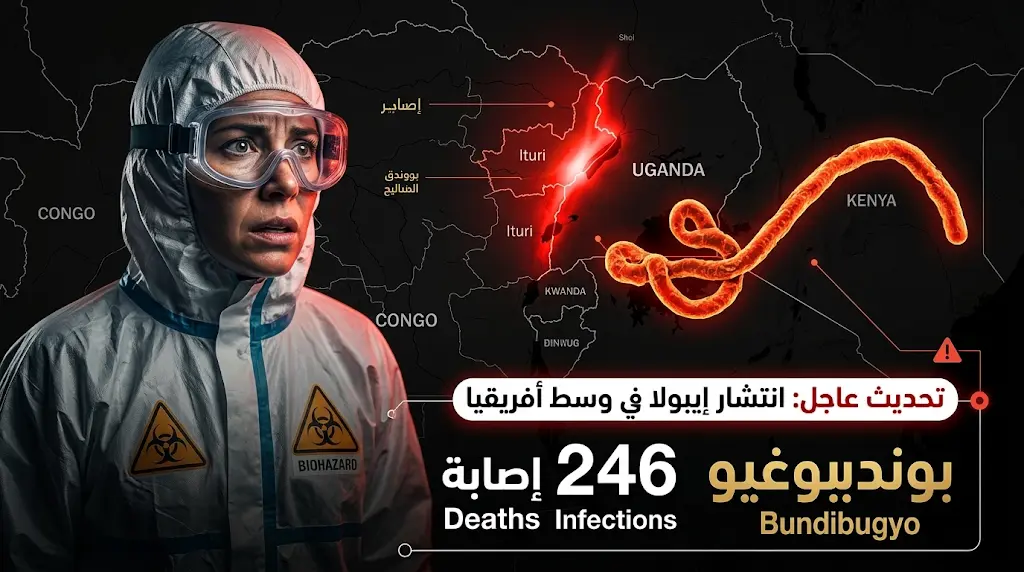 فيروس إيبولا يتجاوز حدود الكونغو ويسجل أول حالة وفاة في العاصمة الأوغندية كمبالا وسط استنفار صحي دولي