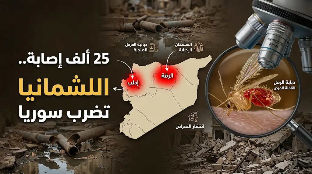 قفزة مرعبة في إصابات اللشمانيا بسوريا مع تسجيل أكثر من 25 ألف حالة خلال 3 أشهر
