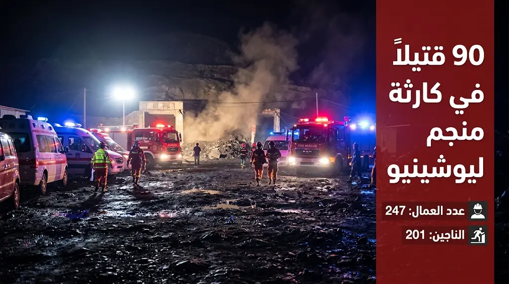 كارثة منجم ليوشينيو في الصين تخلف 90 قتيلاً وتوجيهات عاجلة من الرئيس شي جين بينغ لبذل أقصى جهود الإنقاذ