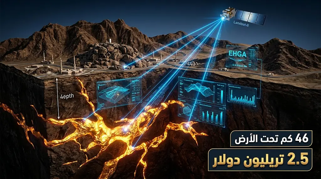 كشف جيولوجي تحت مكة وعسير يحدد مسارات الذهب لرفع الثروات المعدنية للمملكة إلى 9.37 تريليون ريال بحلول 2026