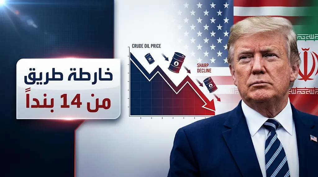 كشف ملامح خارطة طريق مسربة من 14 بنداً لإنهاء الصراع الأمريكي الإيراني وتبريد الأزمات