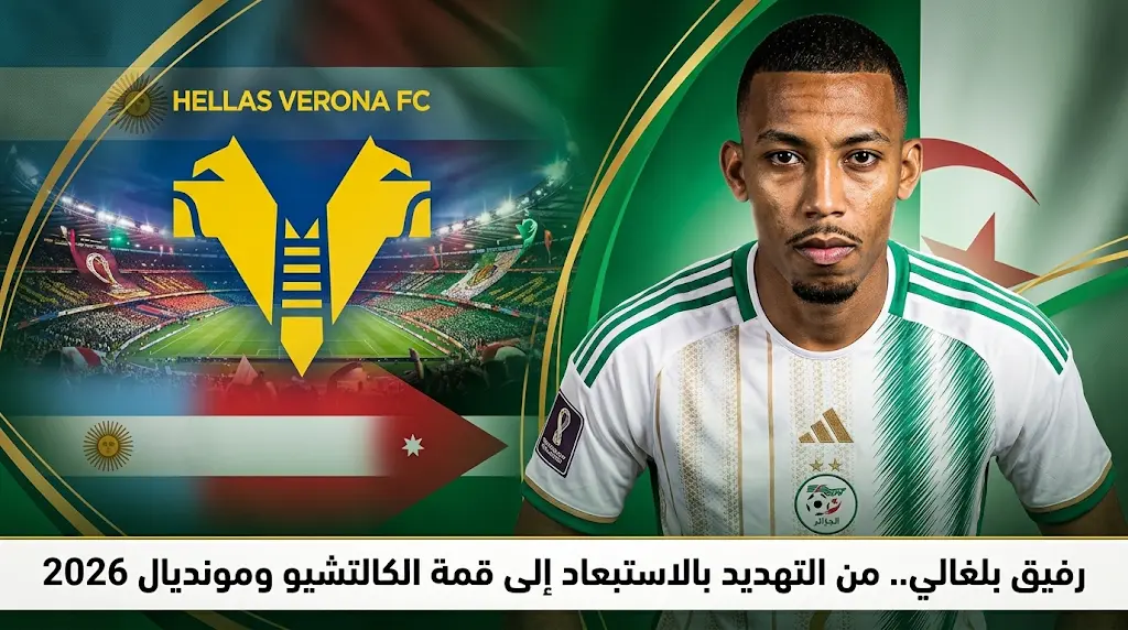كواليس "تهديد" صنع نجماً.. رفيق بلغالي رهان الجزائر في مونديال 2026 بعد تألقه في الدوري الإيطالي