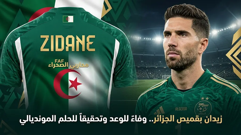 لوكا زيدان يقرر وضع لقب والده الأسطوري على قميص منتخب الجزائر وفاءً لوعد جده الراحل