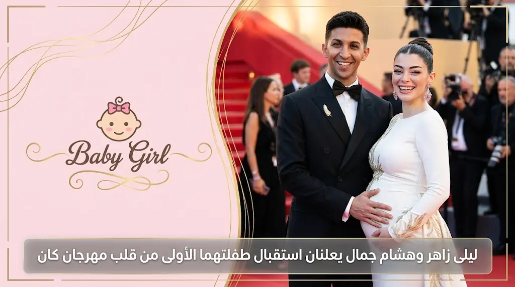 ليلى زاهر تكشف تفاصيل حملها في شهورها الأخيرة وتعلن جنس المولود من فوق السجادة الحمراء في كان