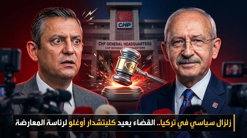 محكمة الاستئناف التركية تعيد كمال كليتشدار أوغلو لرئاسة حزب الشعب الجمهوري وتبطل نتائج مؤتمر عام 2023