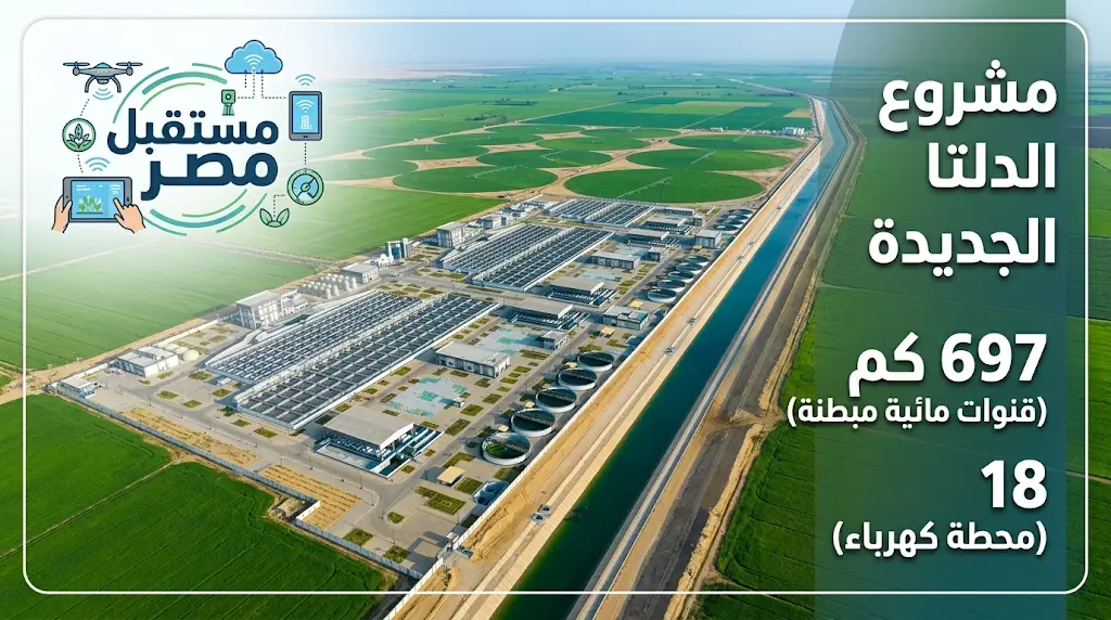 مشروع الدلتا الجديدة يتصدر المشهد التنموي في مصر لعام 2026 كركيزة استراتيجية للأمن الغذائي