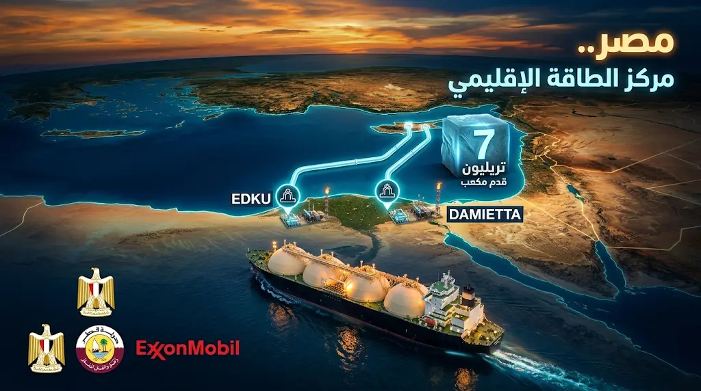 مصر تعزز هيمنتها على سوق الطاقة في المتوسط بخطة شاملة لتسييل 7 تريليون قدم مكعب من الغاز القبرصي