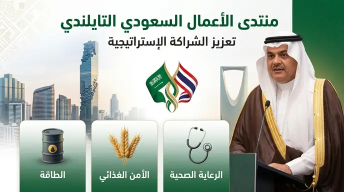 منتدى الأعمال السعودي التايلندي يسعى لتحقيق قفزة نوعية في حجم التجارة البينية خلال عام 2026