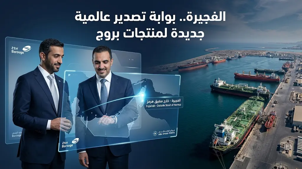 موانئ أبوظبي وبروج تعززان سلاسل الإمداد عبر مرافئ الفجيرة لتقليل الاعتماد على مضيق هرمز