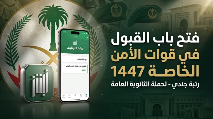 موعد التقديم على وظائف قوات الأمن الخاصة 2026 برتبة جندي وشروط القبول عبر أبشر