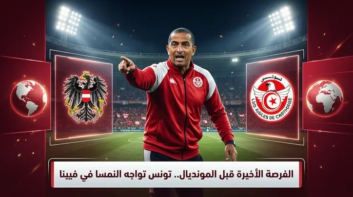 موعد مباراة تونس والنمسا الودية والقنوات الناقلة استعداداً لكأس العالم 2026