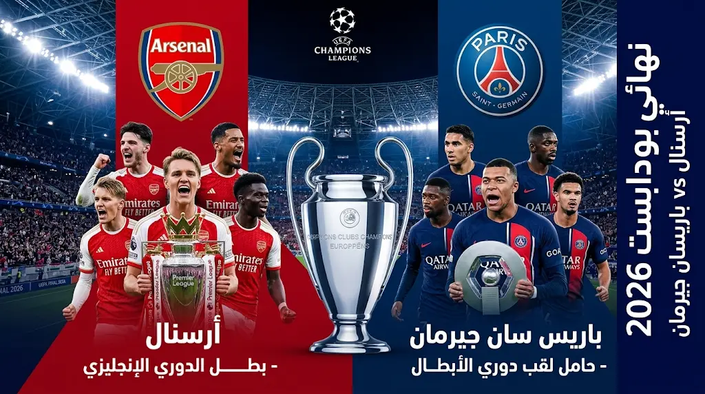 موعد نهائي دوري أبطال أوروبا 2026 والقنوات الناقلة.. أرسنال يتأهب لدخول التاريخ أمام باريس