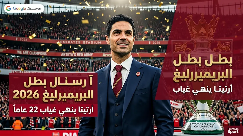 ميكيل أرتيتا يقود آرسنال رسمياً للتتويج بلقب الدوري الإنجليزي وإنهاء صيام دام 22 عاماً