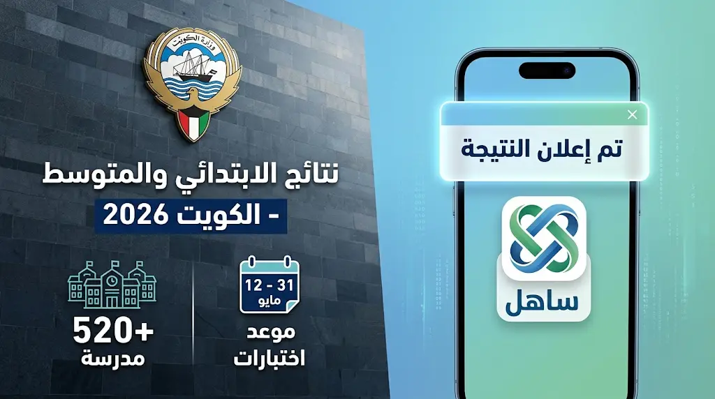 نتائج الطلاب في الكويت 2026: بدء رفع نتائج الابتدائي والمتوسط عبر تطبيق سهل والمربع الإلكتروني