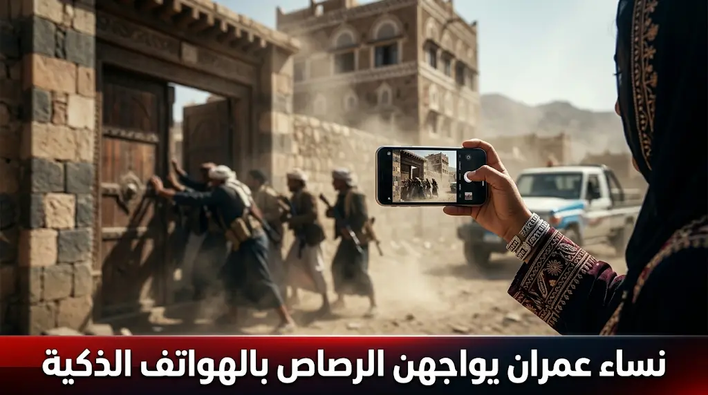 نساء مديرية القفلة في عمران يكسرن حاجز الخوف ويوثقن بالصوت والصورة اعتداء عناصر المليشيا على المنازل السكنية