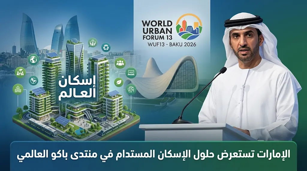 نيابة عن رئيس الدولة سهيل المزروعي يلتقي الرئيس الأذربيجاني في باكو لبحث آفاق التعاون الإنشائي والحضري