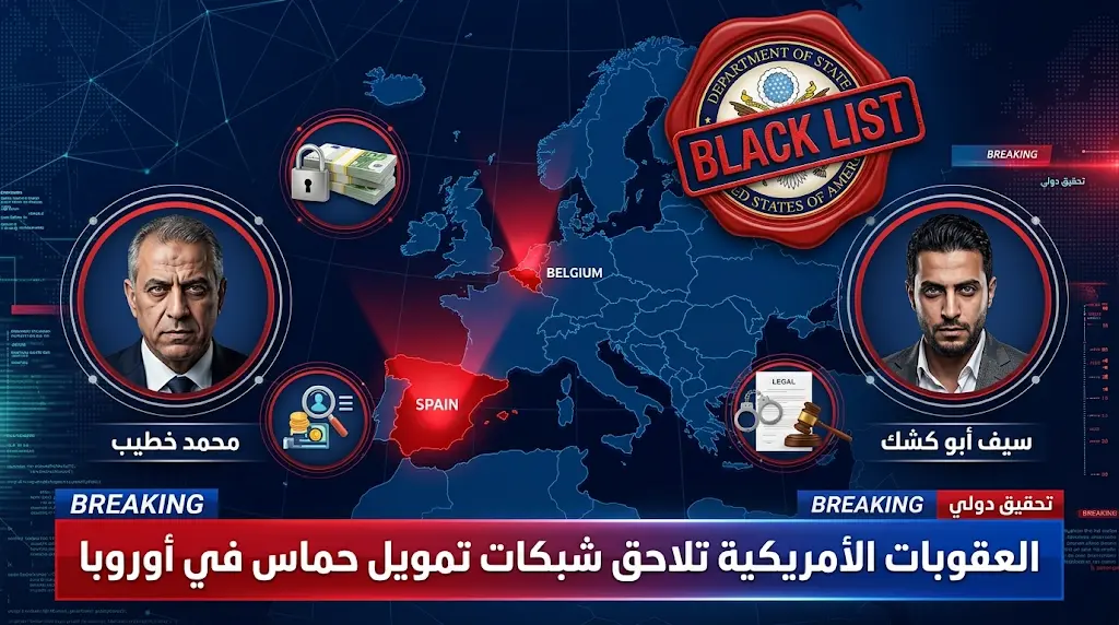 واشنطن تفرض عقوبات على شبكة صامدون وناشطين في بلجيكا وإسبانيا بتهمة توفير غطاء مالي ولوجستي لحماس