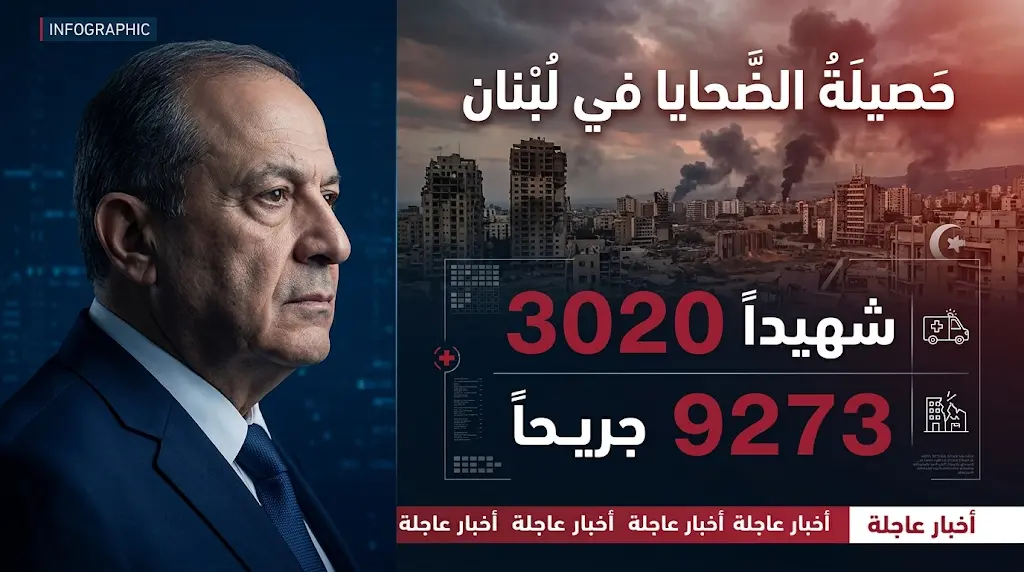 وزارة الصحة اللبنانية تكشف حصيلة مفزعة لضحايا العمليات العسكرية وسط تمديد رسمي للهدنة القائمة