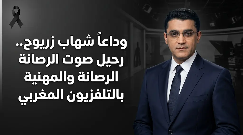 وفاة شهاب زريوح "مذيع النشرات الرئيسية" الذي رحل اليوم تاركاً بصمة خالدة في ذاكرة التلفزيون المغربي