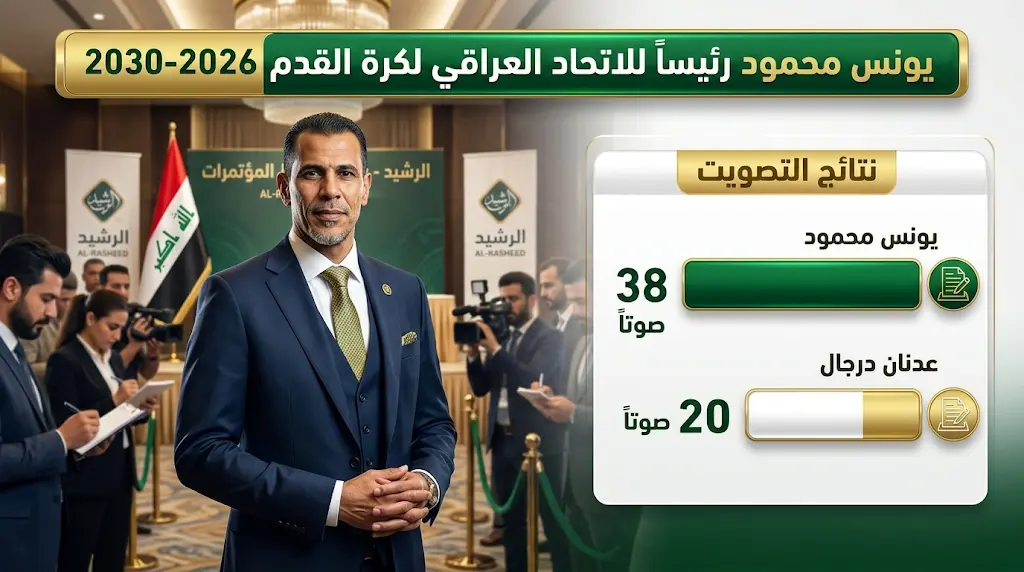 يونس محمود يتولى رئاسة الاتحاد العراقي لكرة القدم رسمياً ويبدأ خارطة طريق مونديال 2026