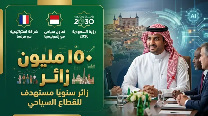 أحمد الخطيب يبحث في إسبانيا تعزيز الشراكات السياحية مع فرنسا وإندونيسيا لتحقيق مستهدف 150 مليون زائر
