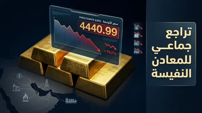 أسعار الذهب اليوم الخميس 4-6-2026 عالمياً وتفاصيل موجة الهبوط الجماعي للمعادن