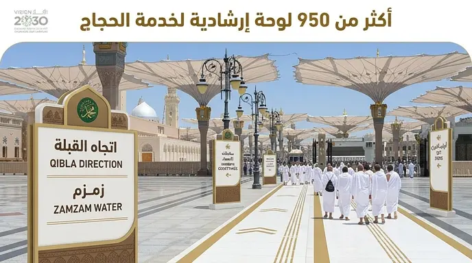 أكثر من 950 لوحة إرشادية و19 ألف متر مسارات لتسهيل حركة المشاة وتوثيق الهوية التاريخية بالمدينة المنورة