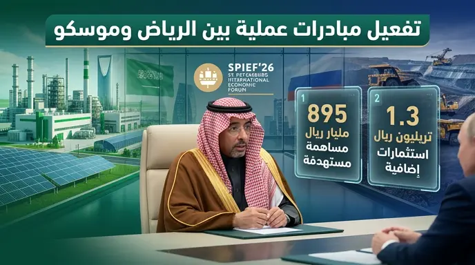 اتفاق سعودي روسي في منتدى سانت بطرسبورغ 2026 على الانتقال لتفعيل مبادرات عملية لتعزيز التعاون الصناعي والاستثماري