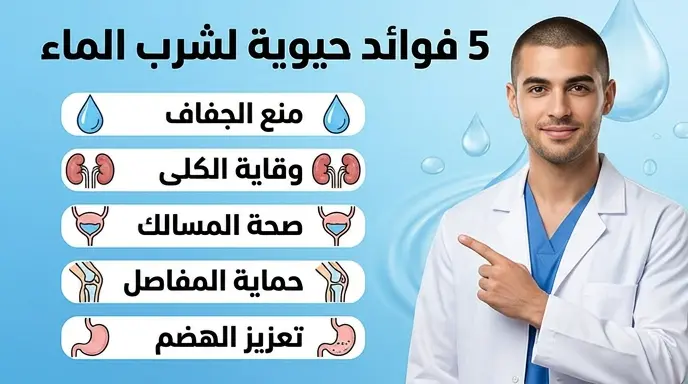 الدكتور فهد الخضيري يحدد 5 فوائد صحية لشرب الماء ويحذر من "إنذار العطش المتأخر"
