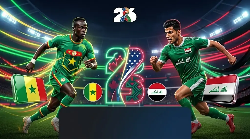القنوات الناقلة لمباراة العراق والسنغال اليوم في كأس العالم 2026 وتفاصيل الموعد