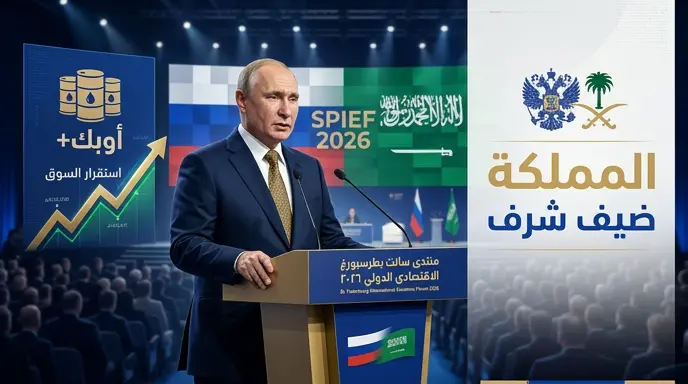 المملكة ضيف شرف منتدى سانت بطرسبورغ 2026 وبوتين يثمن الشراكة مع الرياض لضمان استقرار الأسواق