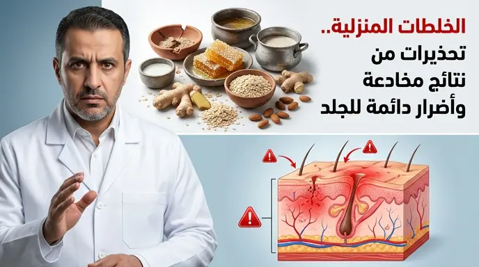 تحذيرات طبية ورسمية من استخدام الخلطات المنزلية لتبييض البشرة بسبب مخاطرها العكسية وتسببها في أضرار دائمة