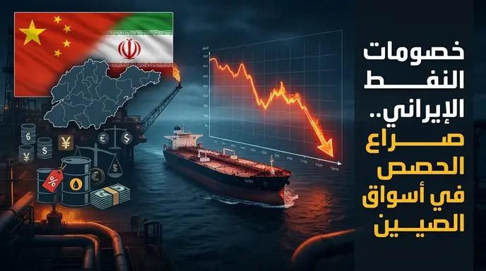 تراجع أسعار النفط الإيراني في السوق الصيني بخصومات تصل إلى دولار للبرميل خلال يونيو 2026