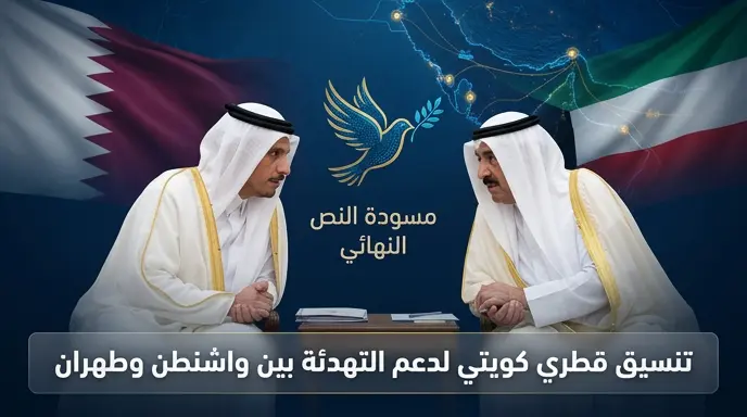 تفاصيل التنسيق القطري الكويتي حول صياغة النص النهائي لاتفاق التهدئة بين واشنطن وطهران