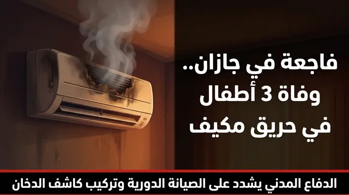 تفاصيل فاجعة وفاة الأطفال محمد وعبدالله وفارس في حريق مكيف داخل غرفتهم بجازان