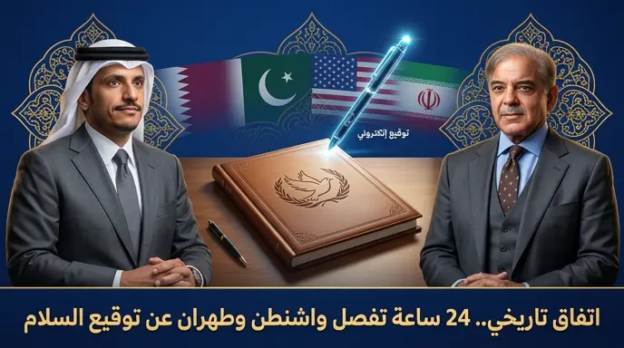 توقيع إلكتروني مرتقب لاتفاق السلام بين واشنطن وطهران خلال 24 ساعة لإنهاء التوتر في المنطقة