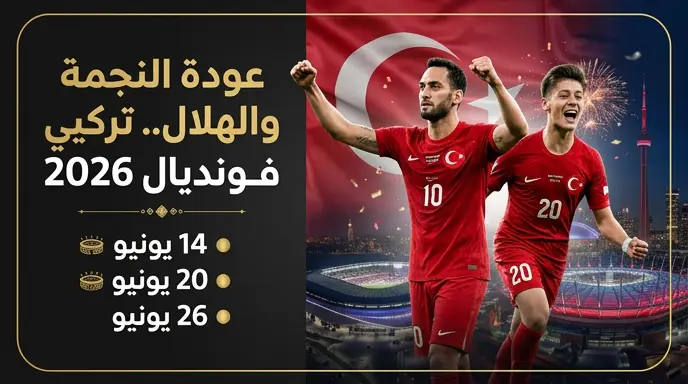جدول مواعيد مباريات منتخب تركيا في كأس العالم 2026 والقنوات الناقلة