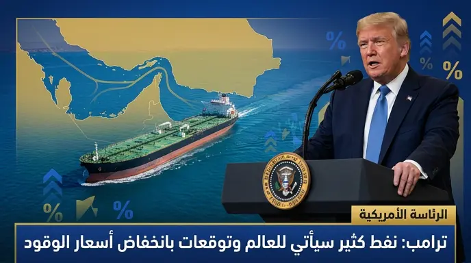 دونالد ترامب يتوقع انخفاض أسعار الوقود وتدفق كميات ضخمة من النفط للأسواق العالمية بعد تقدم المفاوضات مع إيران
